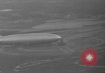 Image of Hindenburg and USS Los Angeles Zeppelins Lakehurst Naval Air Station New Jersey USA, 1936, second 10 stock footage video 65675047064