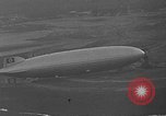 Image of Hindenburg and USS Los Angeles Zeppelins Lakehurst Naval Air Station New Jersey USA, 1936, second 36 stock footage video 65675047064