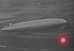 Image of Hindenburg and USS Los Angeles Zeppelins Lakehurst Naval Air Station New Jersey USA, 1936, second 37 stock footage video 65675047064
