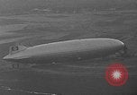 Image of Hindenburg and USS Los Angeles Zeppelins Lakehurst Naval Air Station New Jersey USA, 1936, second 41 stock footage video 65675047064