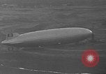 Image of Hindenburg and USS Los Angeles Zeppelins Lakehurst Naval Air Station New Jersey USA, 1936, second 45 stock footage video 65675047064