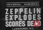 Image of explosion of Hindenburg New Jersey United States USA, 1937, second 7 stock footage video 65675047080