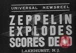 Image of explosion of Hindenburg New Jersey United States USA, 1937, second 13 stock footage video 65675047080
