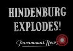 Image of explosion of Hindenburg New Jersey United States USA, 1937, second 3 stock footage video 65675047082