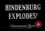 Image of explosion of Hindenburg New Jersey United States USA, 1937, second 4 stock footage video 65675047082