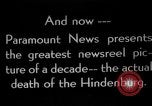 Image of explosion of Hindenburg New Jersey United States USA, 1937, second 36 stock footage video 65675047082