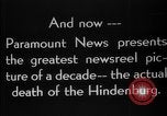Image of explosion of Hindenburg New Jersey United States USA, 1937, second 38 stock footage video 65675047082