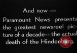 Image of explosion of Hindenburg New Jersey United States USA, 1937, second 41 stock footage video 65675047082