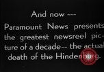 Image of explosion of Hindenburg New Jersey United States USA, 1937, second 44 stock footage video 65675047082