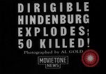 Image of Crash of Hindenburg New Jersey United States USA, 1937, second 15 stock footage video 65675047083