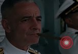 Image of Rear Admiral William I Martin Commander Sixth Fleet Mediterranean Sea, 1968, second 57 stock footage video 65675047113