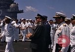 Image of US Navy Sixth Fleet maneuvers Mediterranean Sea, 1968, second 33 stock footage video 65675047114