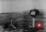 Image of graves of Allied soldiers Russia, 1918, second 44 stock footage video 65675047168