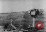 Image of graves of Allied soldiers Russia, 1918, second 46 stock footage video 65675047168