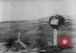 Image of graves of Allied soldiers Russia, 1918, second 48 stock footage video 65675047168