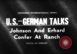 Image Ludwig Erhard Texas United States USA, 1963, de la seconde 3 séquences d'archives historiques vidéo 65675047249