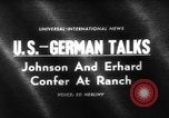 Image Ludwig Erhard Texas United States USA, 1963, de la seconde 5 séquences d'archives historiques vidéo 65675047249