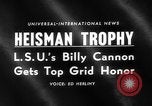 Image of Heisman Trophy New York United States USA, 1959, second 4 stock footage video 65675047255