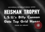 Image of Heisman Trophy New York United States USA, 1959, second 5 stock footage video 65675047255