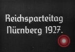 Image Adolf Hitler Nuremberg ALLEMAGNE, 1927, de la seconde 1 séquences d'archives historiques vidéo 65675047281