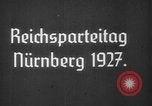 Image Adolf Hitler Nuremberg ALLEMAGNE, 1927, de la seconde 3 séquences d'archives historiques vidéo 65675047281