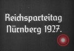 Image Adolf Hitler Nuremberg ALLEMAGNE, 1927, de la seconde 4 séquences d'archives historiques vidéo 65675047281