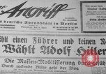 Image Adolf Hitler 1932 et 1933 montée en puissance Allemagne, 1932, de la seconde 33 séquences d'archives historiques vidéo 65675047284