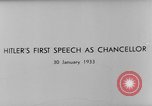 Image Premier discours d'Adolf Hitler comme chancelier Berlin Allemagne, 1933, de la seconde 6 séquences d'archives historiques vidéo 65675047285