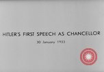 Image Premier discours d'Adolf Hitler comme chancelier Berlin Allemagne, 1933, de la seconde 7 séquences d'archives historiques vidéo 65675047285