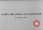 Image Premier discours d'Adolf Hitler comme chancelier Berlin Allemagne, 1933, de la seconde 8 séquences d'archives historiques vidéo 65675047285