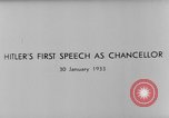 Image Premier discours d'Adolf Hitler comme chancelier Berlin Allemagne, 1933, de la seconde 11 séquences d'archives historiques vidéo 65675047285