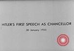 Image Premier discours d'Adolf Hitler comme chancelier Berlin Allemagne, 1933, de la seconde 12 séquences d'archives historiques vidéo 65675047285