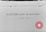Image of election day Bavaria Germany, 1933, second 1 stock footage video 65675047287