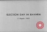 Image of election day Bavaria Germany, 1933, second 3 stock footage video 65675047287