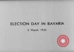 Image of election day Bavaria Germany, 1933, second 4 stock footage video 65675047287