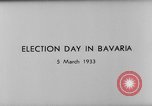 Image of election day Bavaria Germany, 1933, second 5 stock footage video 65675047287