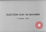Image of election day Bavaria Germany, 1933, second 6 stock footage video 65675047287