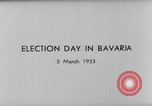 Image of election day Bavaria Germany, 1933, second 7 stock footage video 65675047287