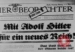 Image of election day Bavaria Germany, 1933, second 10 stock footage video 65675047287