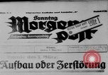 Image of election day Bavaria Germany, 1933, second 16 stock footage video 65675047287