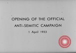 Image campagne antisémite Allemagne, 1933, de la seconde 11 séquences d'archives historiques vidéo 65675047290