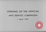 Image campagne antisémite Allemagne, 1933, de la seconde 12 séquences d'archives historiques vidéo 65675047290