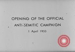 Image campagne antisémite Allemagne, 1933, de la seconde 14 séquences d'archives historiques vidéo 65675047290
