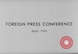 Image Conférence de presse Allemagne, 1933, de la seconde 4 séquences d'archives historiques vidéo 65675047291