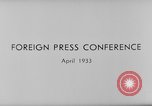 Image Conférence de presse Allemagne, 1933, de la seconde 5 séquences d'archives historiques vidéo 65675047291