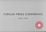 Image Conférence de presse Allemagne, 1933, de la seconde 6 séquences d'archives historiques vidéo 65675047291