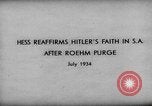 Standbild Rudolf Hess Deutschland, 1934, aus Sekunde 4 historischem Filmmaterial Videoclip 65675047300