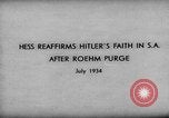 Standbild Rudolf Hess Deutschland, 1934, aus Sekunde 7 historischem Filmmaterial Videoclip 65675047300