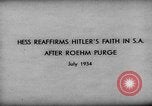Standbild Rudolf Hess Deutschland, 1934, aus Sekunde 8 historischem Filmmaterial Videoclip 65675047300