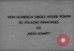Image of Von Schirach Germany, 1935, second 15 stock footage video 65675047310